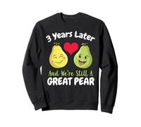 3rd Year Wedding Anniversary T-Shirt Gift For Her Him Couple Sweatshirt