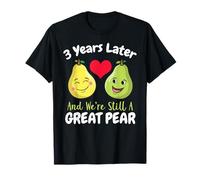 3rd Year Wedding Anniversary T-Shirt Gift For Her Him Couple T-Shirt