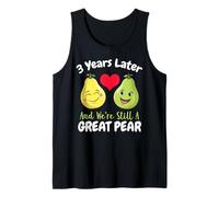 3rd Year Wedding Anniversary T-Shirt Gift for Her Him Couple Tank Top