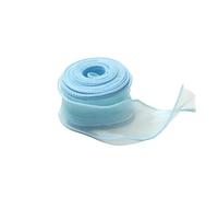 3roll 10Yards Fishtail Chiffon Ribbon Wavy Edged Organza for DIY Crafts Bouquet Gift Wrapping Wedding Decoration Sewing Accesso for Valentine's Day, Crafting(Color 13)