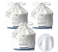 3Roll/300Sheets 100% Soft Cotton Pad,No Extra Cost, Removable Disposable Facial Cleansing Face Towel Cotton Non-Woven Cotton Pad,Wet And Dry Face Towel,Multi-Purpose Disposable Face Towel,Removing