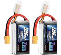 Zeee 3S Lipo Battery 1300mAh 11.1V 120C RC Battery with XT60 Plug for FPV Racing Drone Quadcopter Helicopter Airplane RC Boat RC Car RC Models(2 Pack)