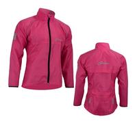 3S SPORTS Ladies Cycling Rain Waterproof Jacket Woman Hi-Visibility Cycle Running Top Coat (UK, Alpha, M, Regular, Regular, Pink)