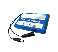 3S2P 12V 16000mAh Lithium Battery 12.6V Rechargeable CCTV, Camera Monitor Replacement(3S2P 12V 5000mAh)