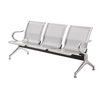 3Seat Waiting Room ChairOffice Bench for Hospital Airport BankHigh Capacity 500kg Modern Design Reception Furniture in White