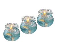 3Set Aromatic Mini Fish Tank Candle, Mini Bubble Candle, Fish Tank Decor, Home Scent Candles for Bedroom Party Favors Meditation Spa Yoga Desktop Office Relaxation