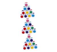 3sets Colorful Educational Dices Teaching Dices for Safe Easy to Clean for Cognitive Learning and Visual Development 30pcs*3