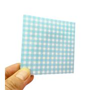 3Sets Convenience Stickers Style Yellow Square Memo Pad Students Can Remember Homework Messages Notes School Supplies for Offices, Schools(Blue)