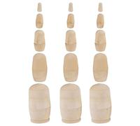 3sets Diy Wooden Matrioska Dolls Unpainted Nested Toys for Boy Girl Creative Painting Supplies for Fun Craft Activities and Multipurpose Desktop Decor
