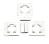 3Sets Magnetic Window Screen Corners Accessories Kit with 12PCS Reinforced Corners 6 Windproof Clips for Seamless Repair Fixing and Effective Mosquito Protection (White)