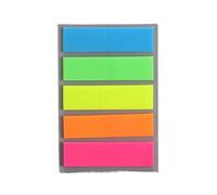 3Sets Memo Sticker Paper Bookmark Marker Fluorescent Pad Colored Sticky Notes for Offices, Schools(Color 1)