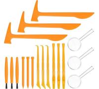 3sets Plastic Dig Tool Set: Archaeological Excavation Tool Kit Dino Dig Kit with Mini Hammer Chisel Brush Scraper for Gems
