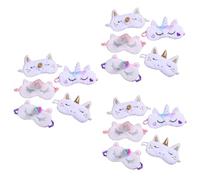 3sets Plush Masks Soft Eye Patch Blindfold for Travel Naps Sleep Headache Eye Fatigue Friends Family 5pcs*3