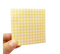 3Sets Style Square Memo Pad Students Can Remember Homework Messages Notes School Supplies for Offices, Schools(Yellow)