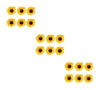 3sets Sunflower Bobble Clips Little Hair Clips Fashion Bang Lip 6pcs*3