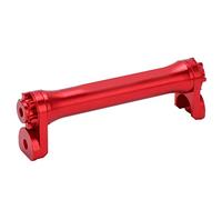 3sixty Folding Bike Easy Wheel Extension Telescopic Bar Aluminum Alloy Lightweight Durable Adjustable Extension Rod for Secure Wheel Movement 124mm Length (Red)