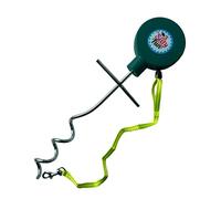 3sixty Fun 16 Feet/ 5 M - Camping Dog Lead and Stake - Heavy Duty Dog Tie Out Cable and Stake - Dog Lead Stake for Camping, Travel, Outdoor, Sporting - Dog Spikes for Ground - Dog Camping Accessories