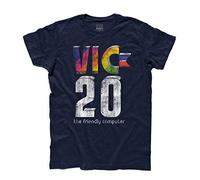 3styler Commodore VIC-20 Men's T-Shirt - The Home Computer - Classic Line - 100% Cotton 185gsm, blue, S