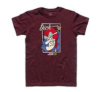 3styler Dick Dastardly Men's T-Shirt Racing Crazy Cars Cotton T-Shirt Short Sleeves Cartoon 70s - Vulture Squadron - Classic Line - 100% Cotton 185 g/m², Dick Vulture, L