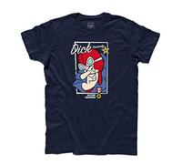 3styler Dick Dastardly Men's T-Shirt Racing Crazy Cars Cotton T-Shirt Short Sleeves Cartoon 70s - Vulture Squadron - Classic Line - 100% Cotton 185 g/m², Dick Vulture, S