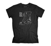 3styler Men's Stay Rude Stay Rebel - Vintage Boots - Line Vintage - Cotton Organic 140 Gr/Sqm Black
