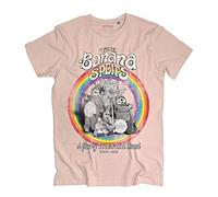 3stylercollection vintage Men's T-Shirt Banana Splits - Swingo, Bingo, Drooper & Snorky by Hanna & Barbera - Antique Pink, XX-Large