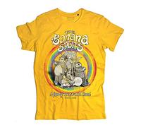 3stylercollection vintage Men's T-Shirt Banana Splits - Swingo, Bingo, Drooper & Snorky by Hanna & Barbera - Yellow, M