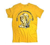 3stylercollection vintage Men's T-Shirt Charisma Label Inspired Al Logo of Charisma Records - The Hatter Matto - Yellow, XX-Large