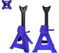3T Floor Jack 4000lbs, Blue Axle Jack Stand, Car Support Holding Stands, Heavy Duty Metal Steel Axle Jack Stands, Adjustable Height, for Garage Workshop Usage, Pack of 2