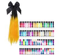 3T-SISTER Helmet Pigtails Accessory Pigtails Ponytail Fluffy Hair for Motorcycle Bicycle Batting Skate or Other Helmets 1PCS 24inch /Many Colors (CUSTOMISED COLOR)