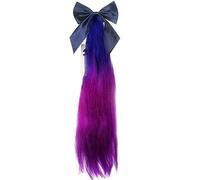 3T-SISTER Helmet Pigtails Accessory Pigtails Ponytail Fluffy Hair for Motorcycle Bicycle Batting Skate or Other Helmets 1PCS 24inch /Onbre Purple