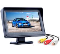 3T6B 4.3 inch LCD Display Backup Camera and Monitor Rear View Reverse Camera Waterproof for Car SUV Van(Power Supply: DC 12V)