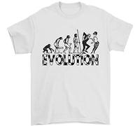 3TEES 2 Tone Evolution Music 2Tone SKA Mens T-Shirt 100% Cotton White L