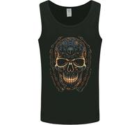 3TEES A Skull Made of Scrap Mens Vest Tank Top Black 2XL