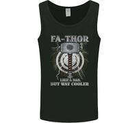 3TEES FA-THOR Funny Fathers Day Thor Dad Mens Vest Tank Top Black XL