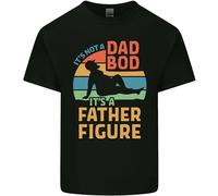 3TEES Its Not a Dad BOD Its a Father Figure Mens Light Cotton T-Shirt Black XL