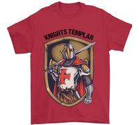 3TEES Knights Templar St Georges Day England Mens T-Shirt 100% Cotton Red M