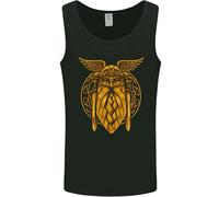 3TEES Odin The Vikings Valhalla Thor Gym Nordic Mens Vest Tank Top Black 2XL