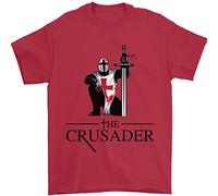 3TEES The Cusader Knights Templar St Georges Day Mens T-Shirt 100% Cotton Red 4XL