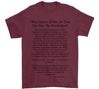 3TEES The Parachute Regiment Charter 1 2 3 4 para Mens T-Shirt 100% Cotton Maroon 2XL