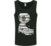 3TEES Voodoo Doll Evil Spirits Dark Magic Halloween Mens Vest Tank Top Black M