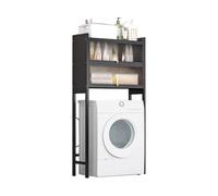 3Tier Over Washer Dryer Shelf Rack Adjustable Feet Laundry Organizer Storage MultiColor Black SpaceSaving Bathroom & Laundry Room Solution