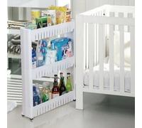 3Tier Slide Out Spice Rack Storage Tower Kitchen Trolley & Bathroom Organizer