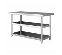 3Tier Stainless Steel Kitchen Prep Table Multifunctional Work Table for Home Restaurant Garage & LaundrySpacious 80x30x80cm Design for Enhanced Efficiency
