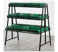 3Tier Vetable Display RMetal Sto Stand for Grocery Kitchen & OfficePlastic Basket nizer for Fruits Ons & PotatoesRetail Market tial