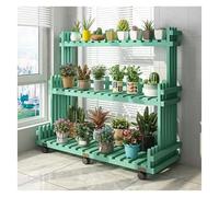 3Tier Wooden Plant Stand for Indoor & Outdoor MultiLevel Planter Shelf with Pulley Perfect for Succulent Display and Home Decor SpaceSaving Greenery Organizer