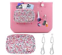 3tyto 5PCS Bogg Bag Accessories for Original Medium and Large Bogg Bag,Phone Holder for Inside and Outside of Bogg Bags Accessories,Hooks,and Keychain