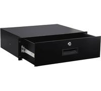 3U Rack Mount Drawer Server Cabinet Case for 19 Inch AV/Network/DJ Equipment Lockable Deep Drawer with Key