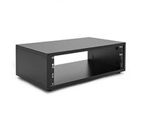 3U Rack Unit for Home & Studio Setups Compact Size, Black