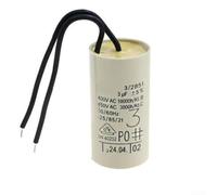 3uF Motor Run Capacitor for Central Heating Pump - Reactive Power Compensation Replacement Part 49x24.5mm